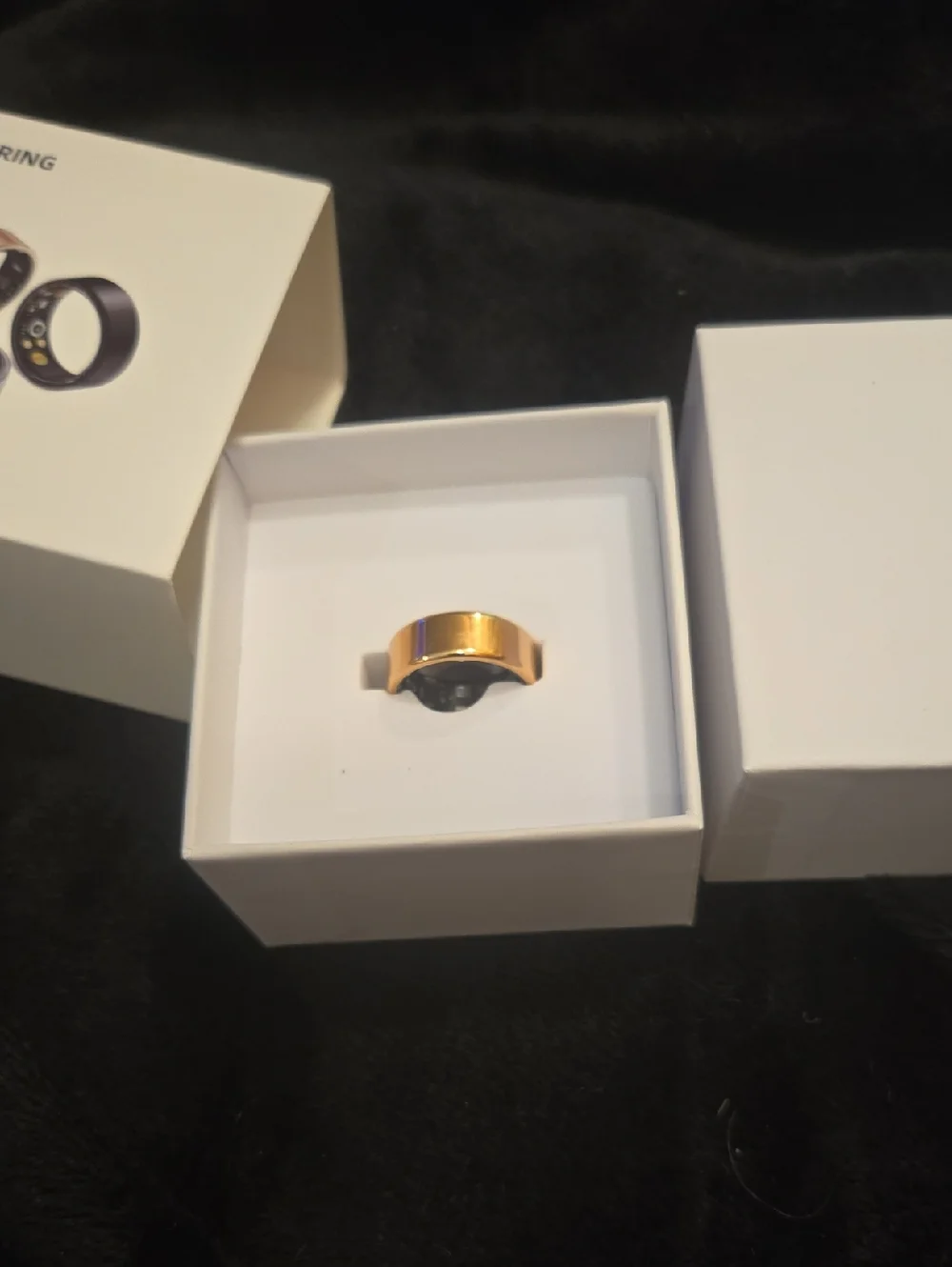 Smart Ring Wearable Health Tracker — Gold, Black & Silver